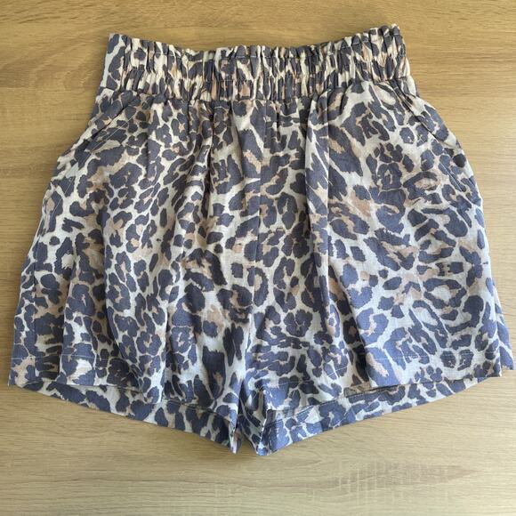 Rumer x Revolve Amaya Cheetah Shorts Womens Size Extra Small Animal Print - Picture 1 of 7